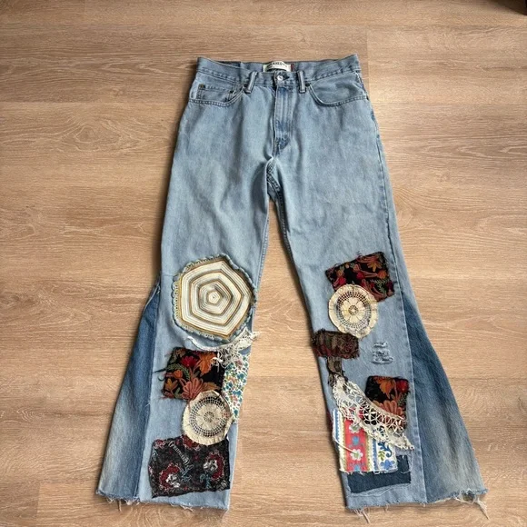 Levi’s 550 Patchwork Hippie Jeans